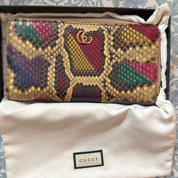 Gucci multicolor python wallet - Picture 1 of 14